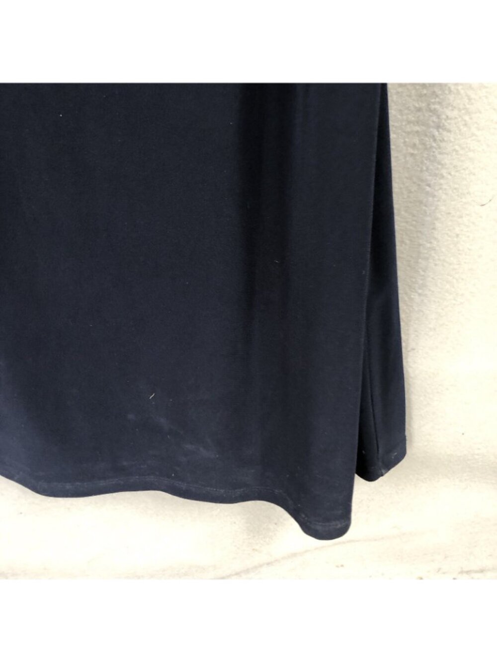 statement Dress Womens 10 Navy Blue Fitted Sequin Sleeves Formal - Picture 13 of 16